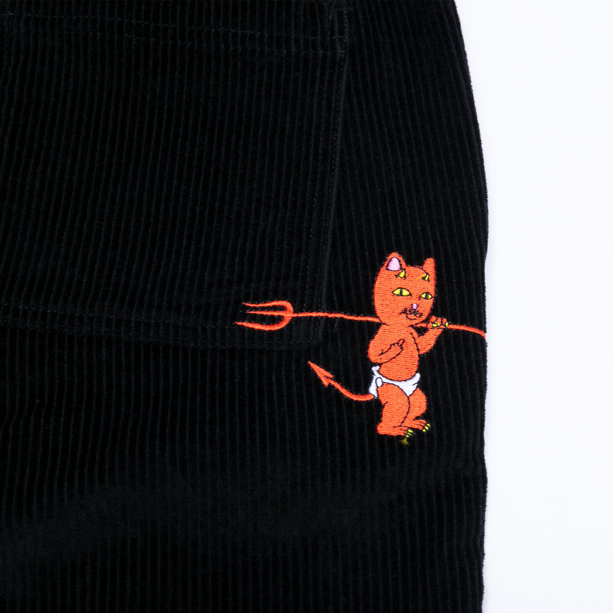 RIPNDIP Devil Baby Corduroy Pants (Black)