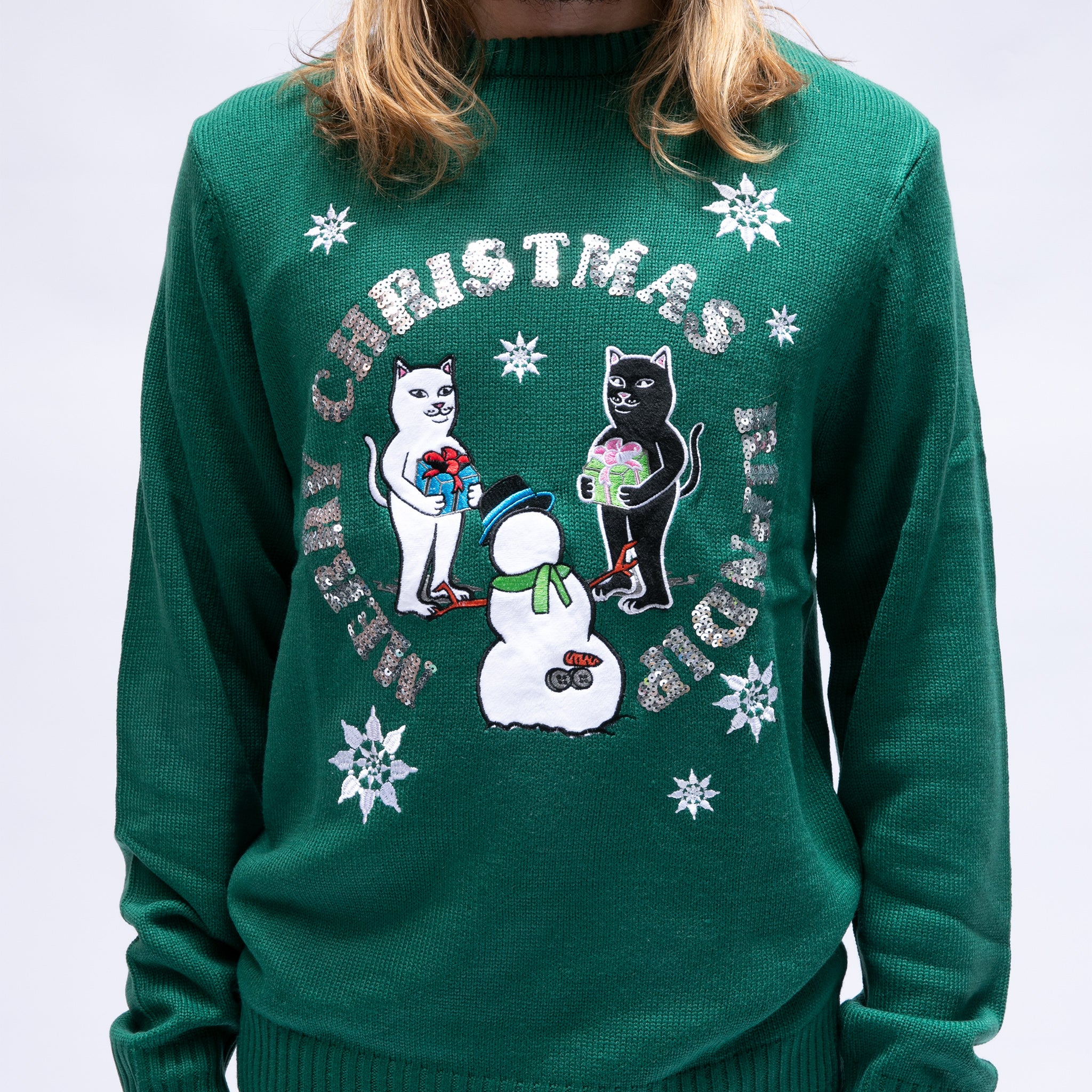 RIPNDIP Tis The Season Sweater (Hunter Green)
