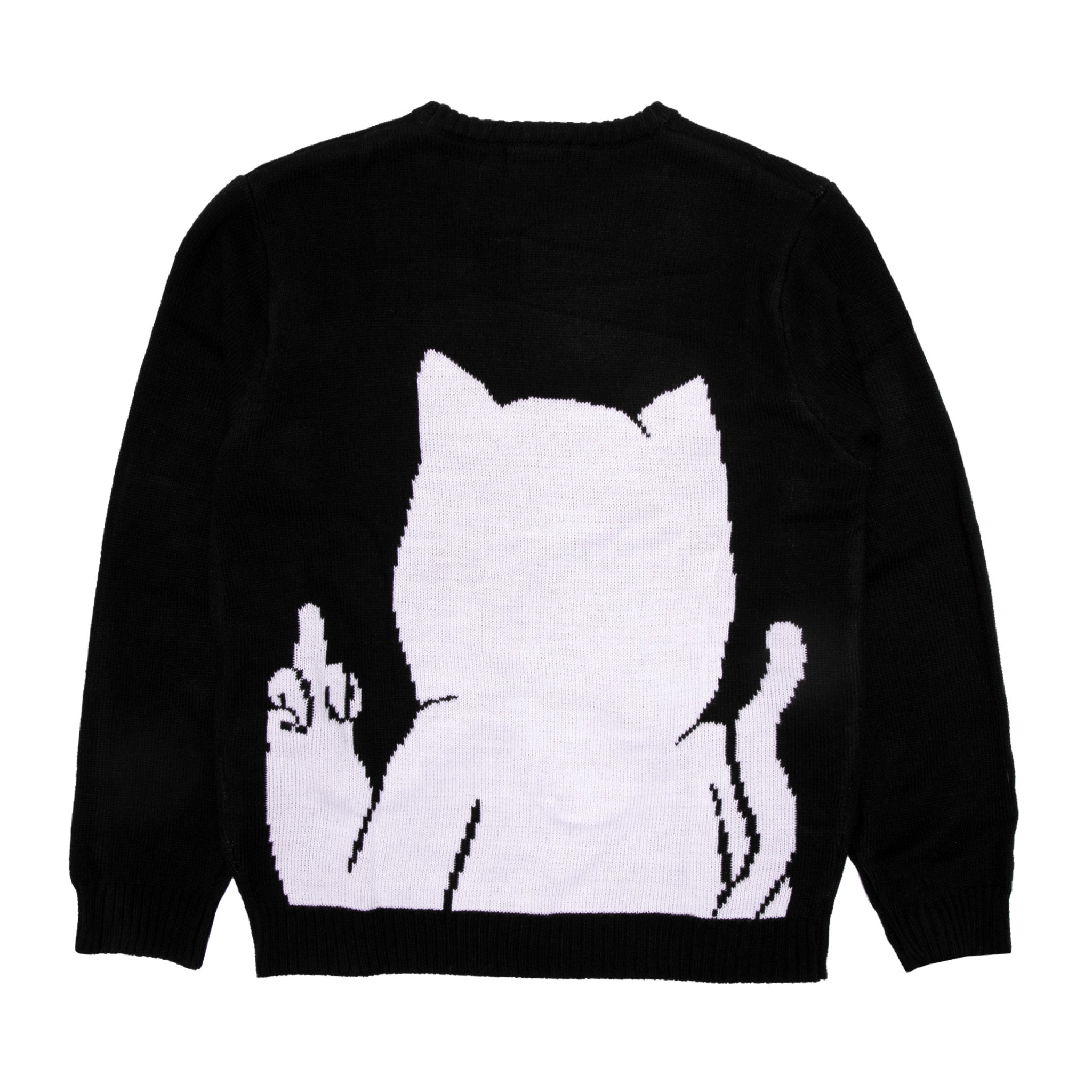 Lord Nermal Flippy Knitty Sweater (Black)