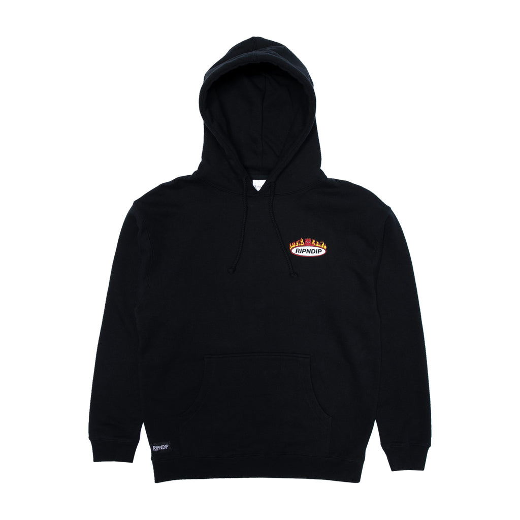 Ripndip Sent From Heck Pullover Hoodie Black パーカー RIPNDIP Sent From Heck Black Rhinestone Hoodie | Zumiez