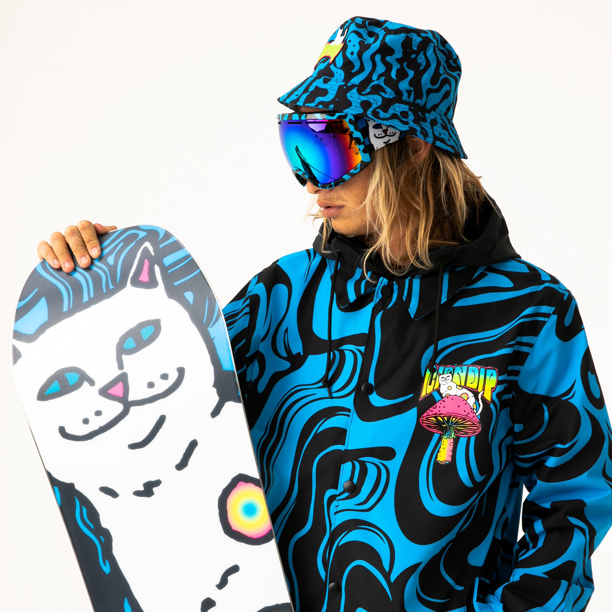 RIPNDIP Psychedelic Goggles (Black/Blue)