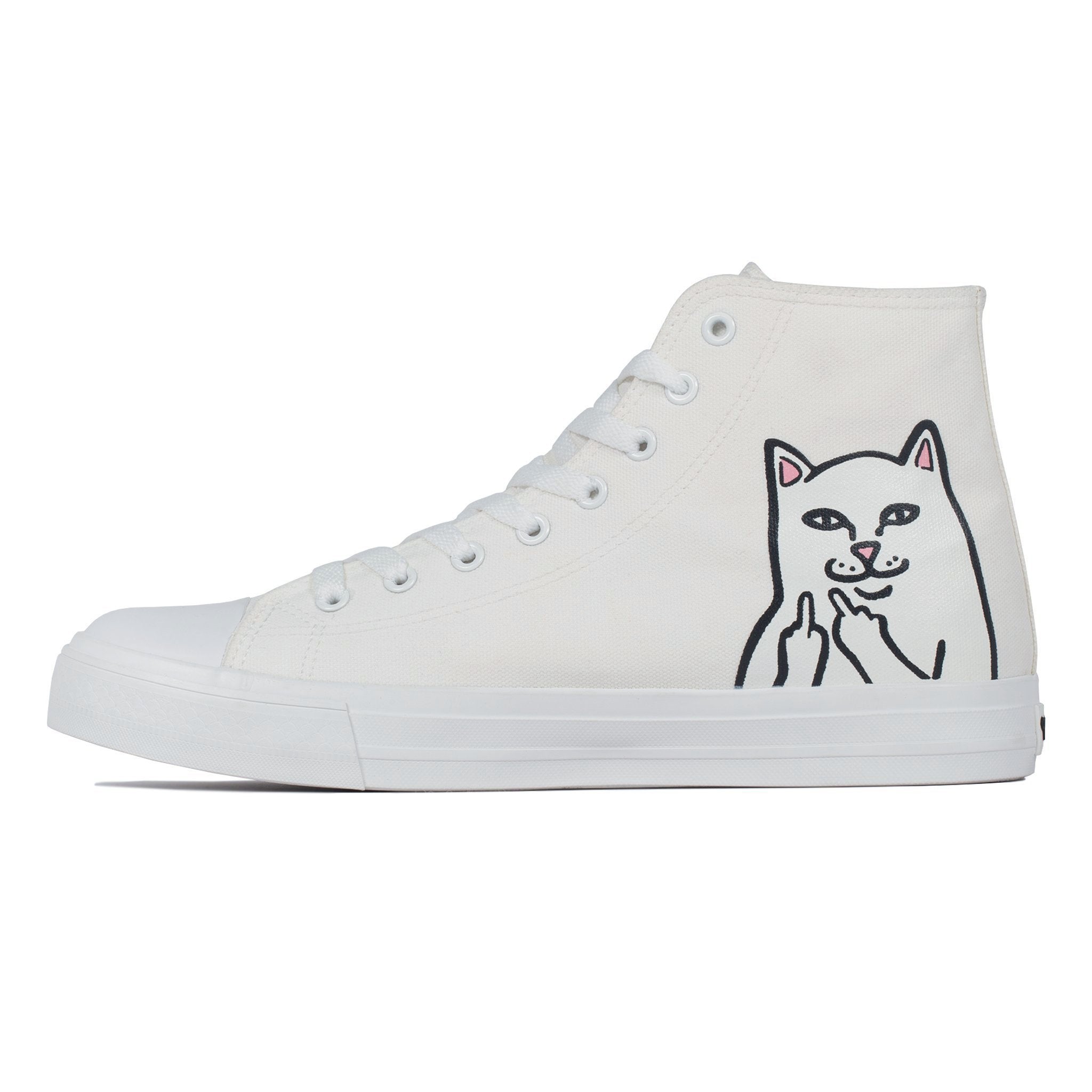 Ripndip Lord Nermal High-Top Shoes (White) – RIPNDIP