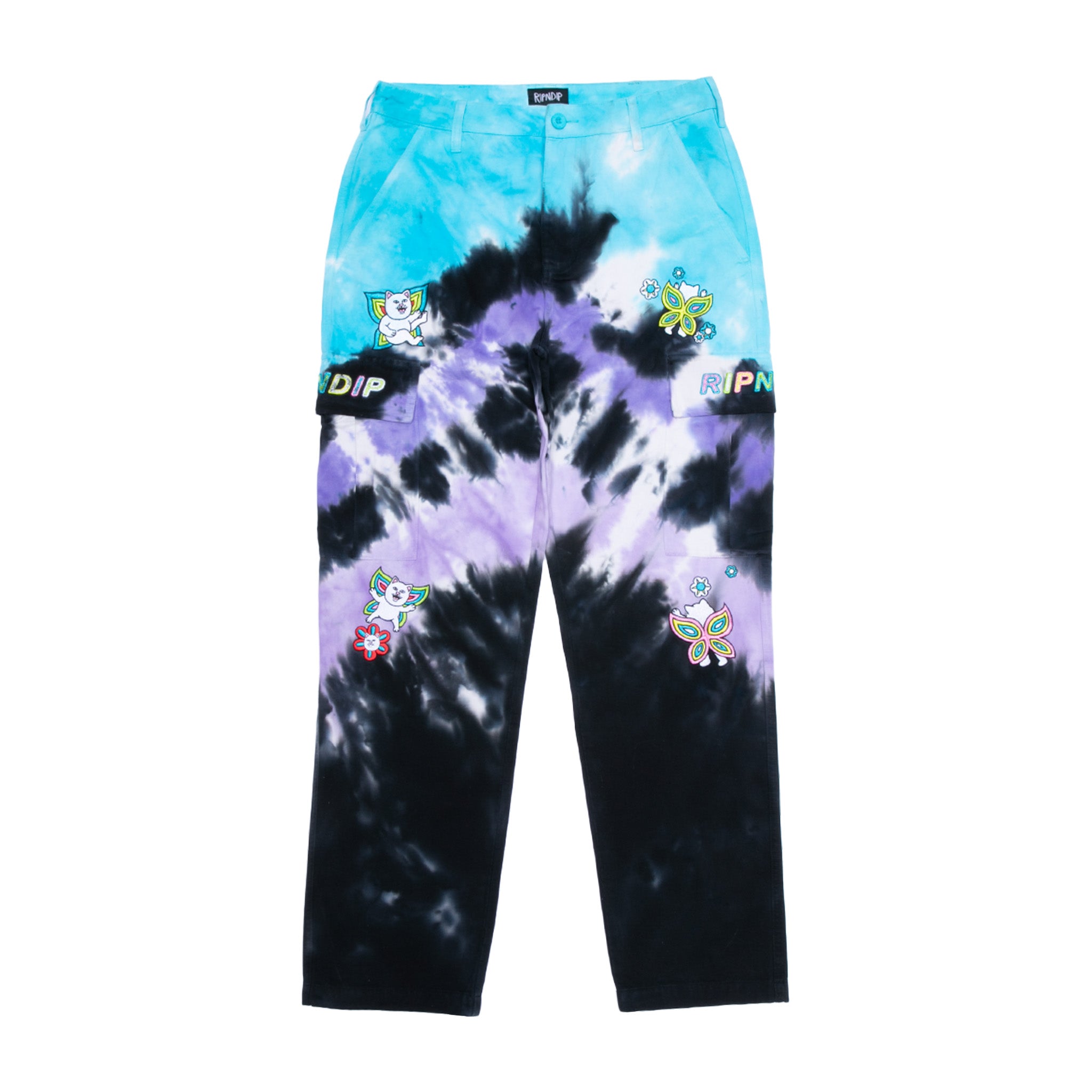 RIPNDIP Promised Land Cargo Pants (Purple/Blue)