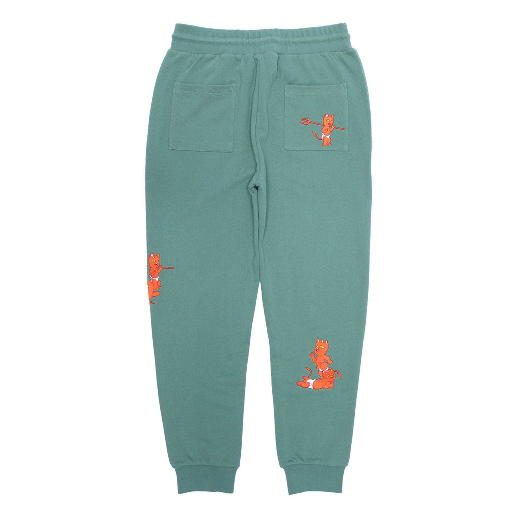 RipNDip Devil Babies Sweatpants (Dark Sage)