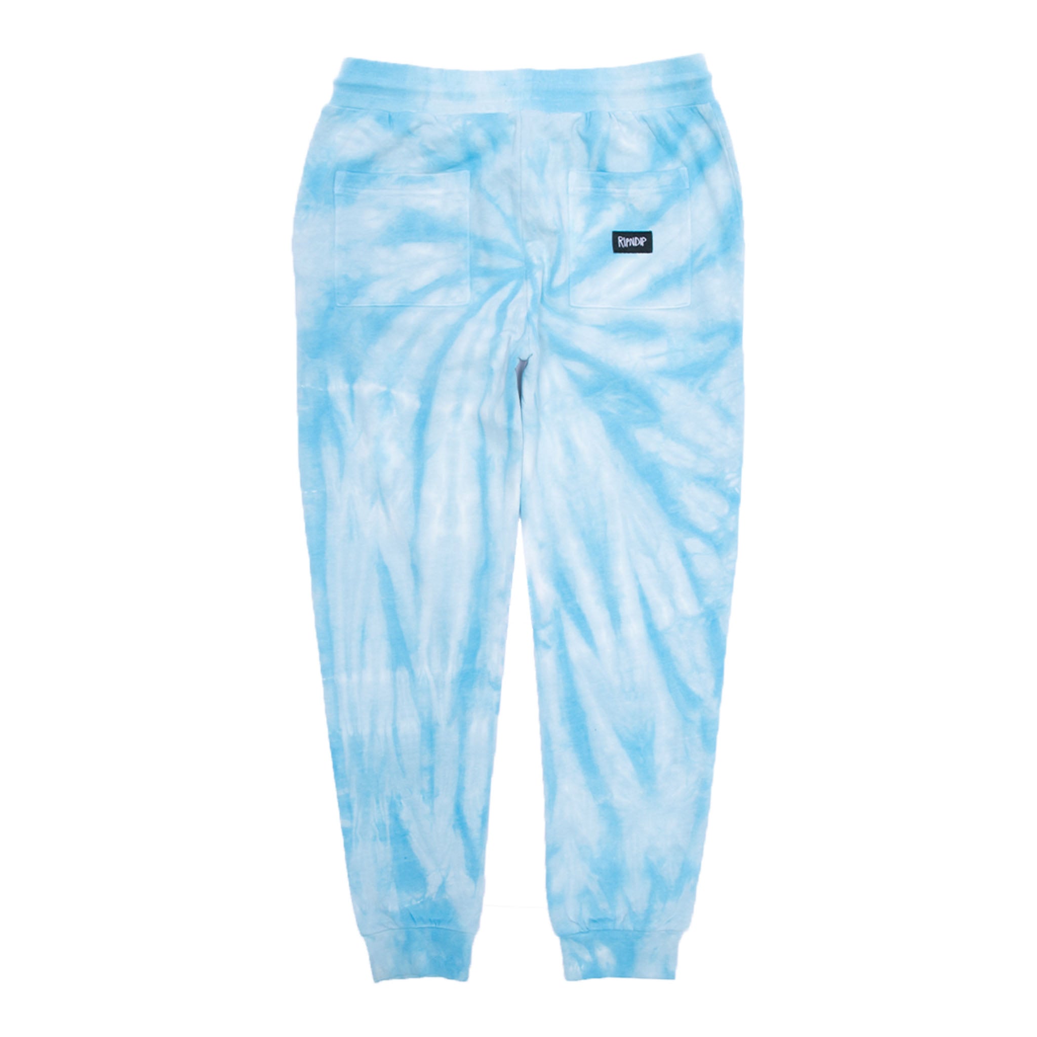 RIPNDIP Sent From Heaven Sweatpants (Light Blue Spiral Dye)