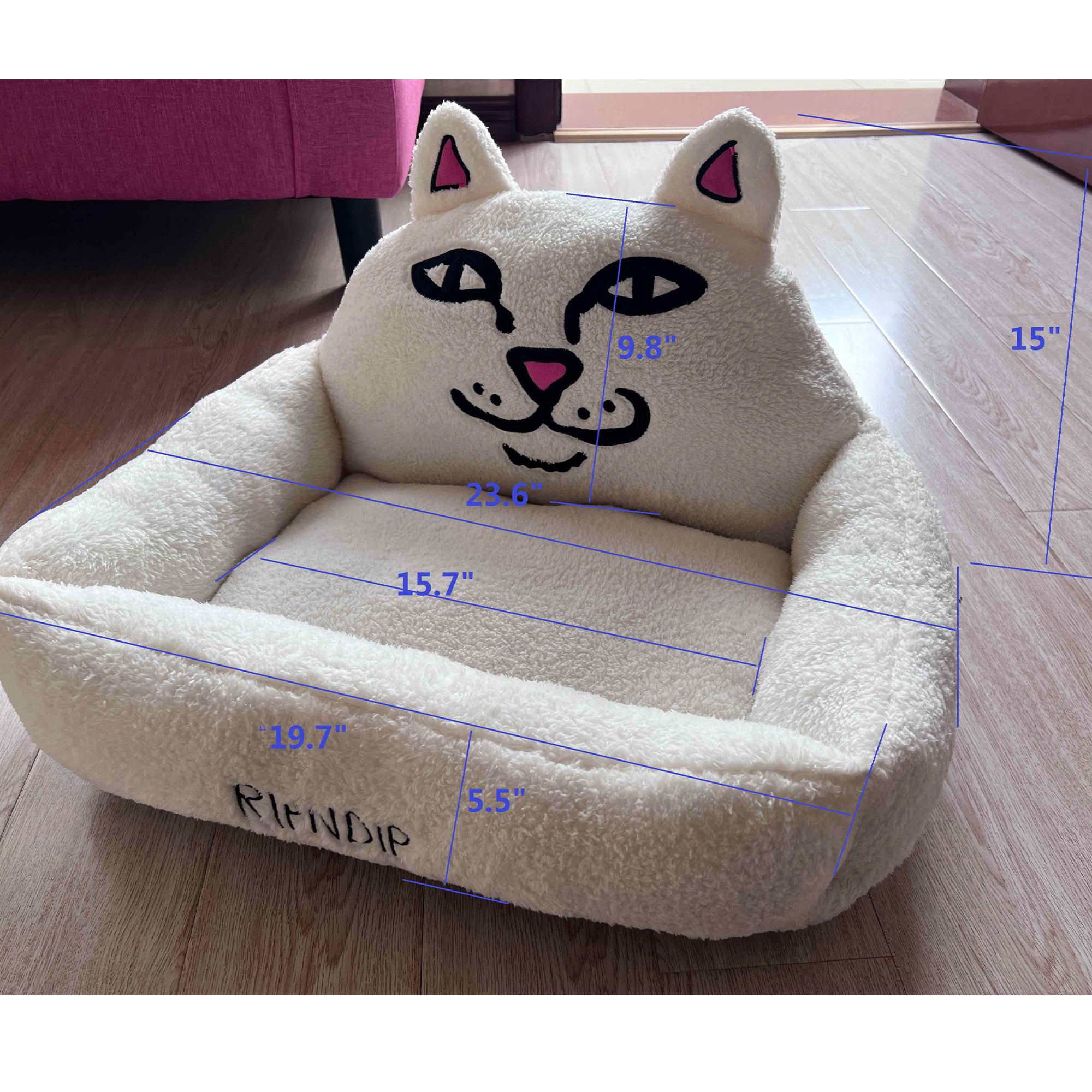 Lord Nermal Small Pet Bed (White)