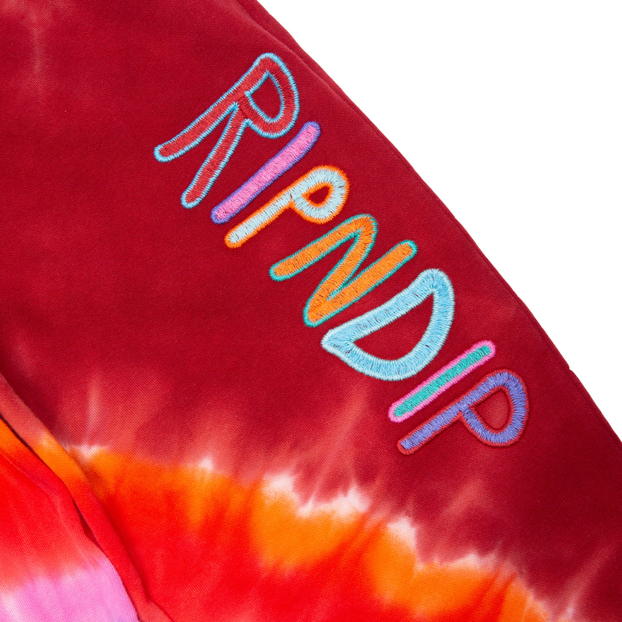 347205 OG Prisma Embroidered Sweatpants (Red Tie Dye)