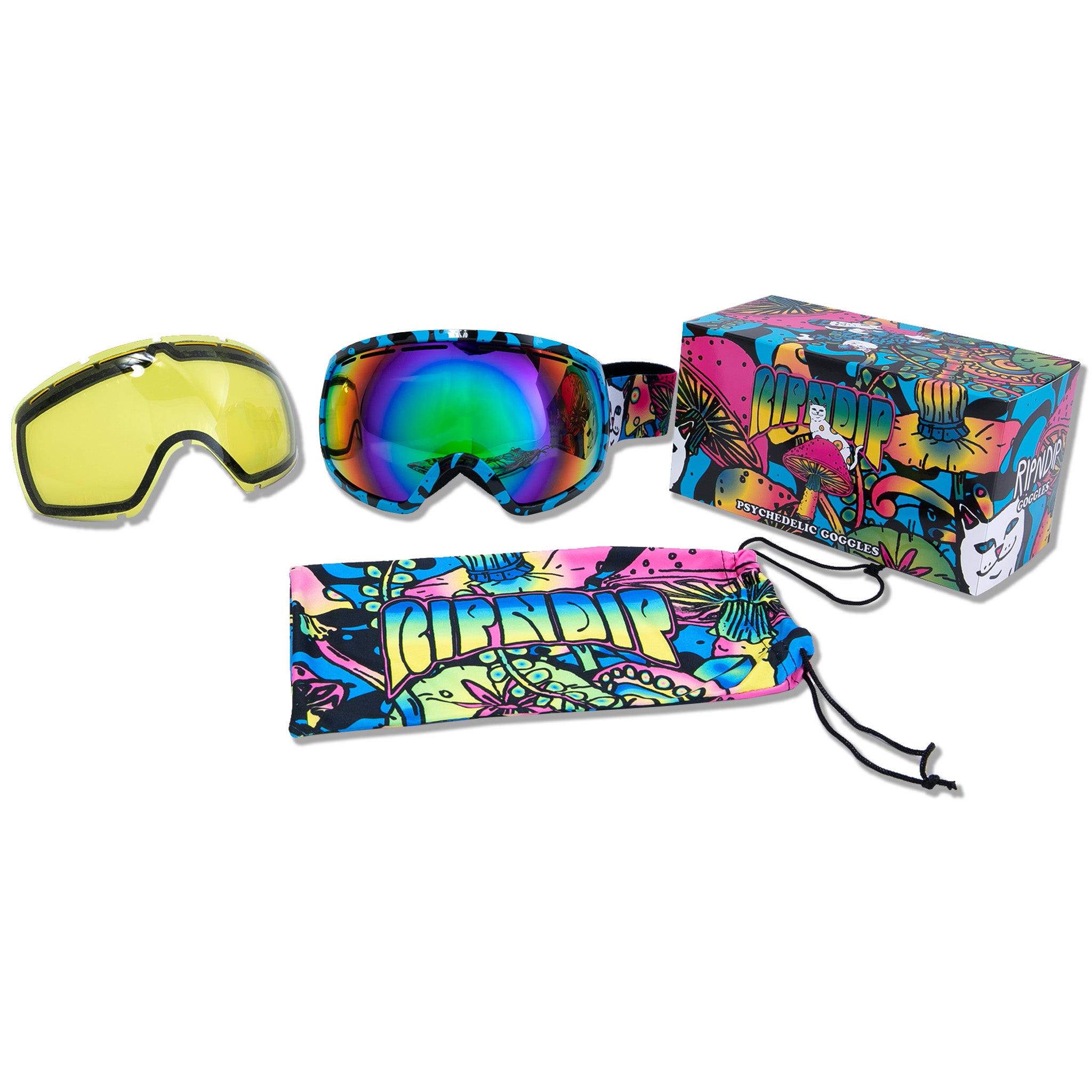 RIPNDIP Psychedelic Goggles (Black/Blue)