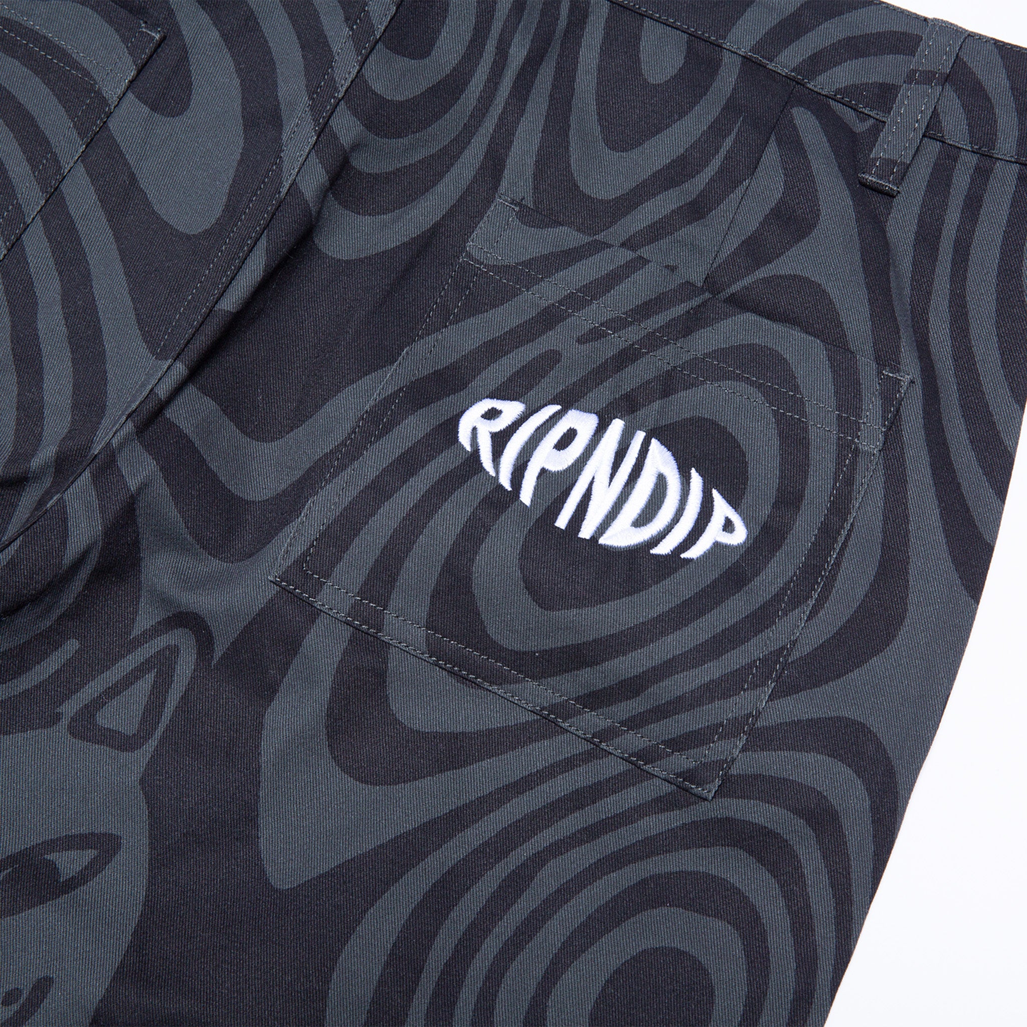 RIPNDIP Hypnotic Cotton Twill Shorts (Black)