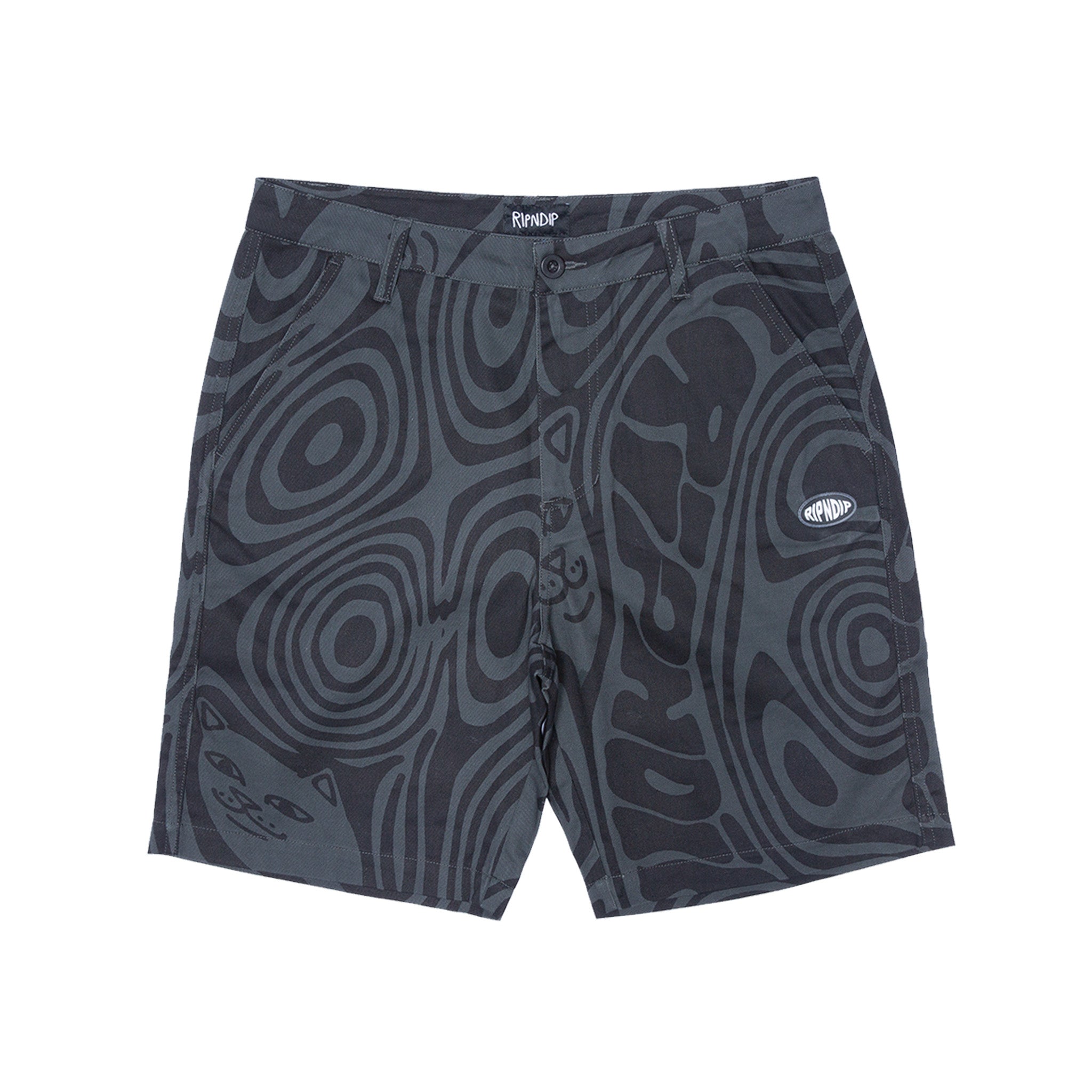 RIPNDIP Hypnotic Cotton Twill Shorts (Black)