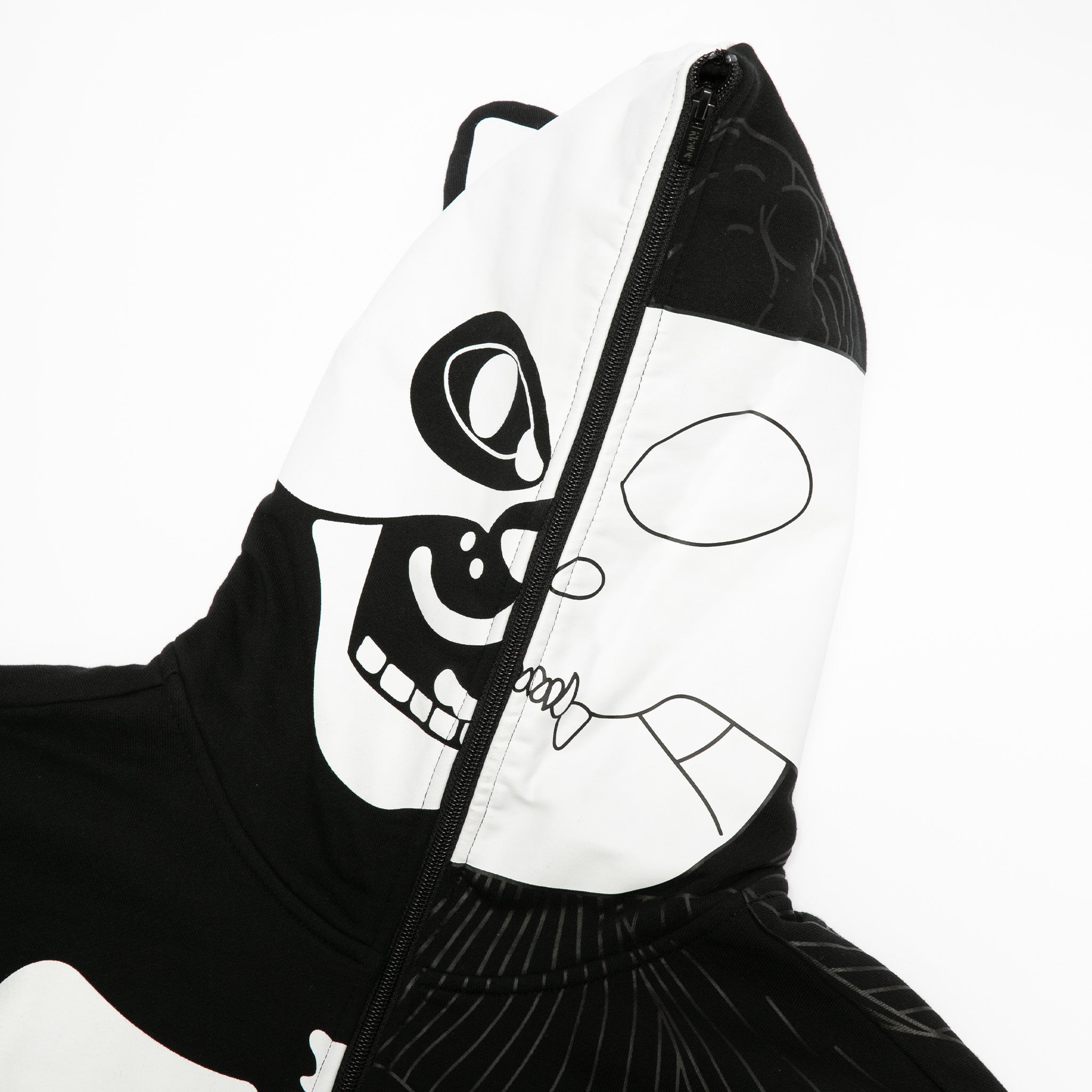 Skelly Anatomy Full Zip Hoodie (Black/White) – RIPNDIP