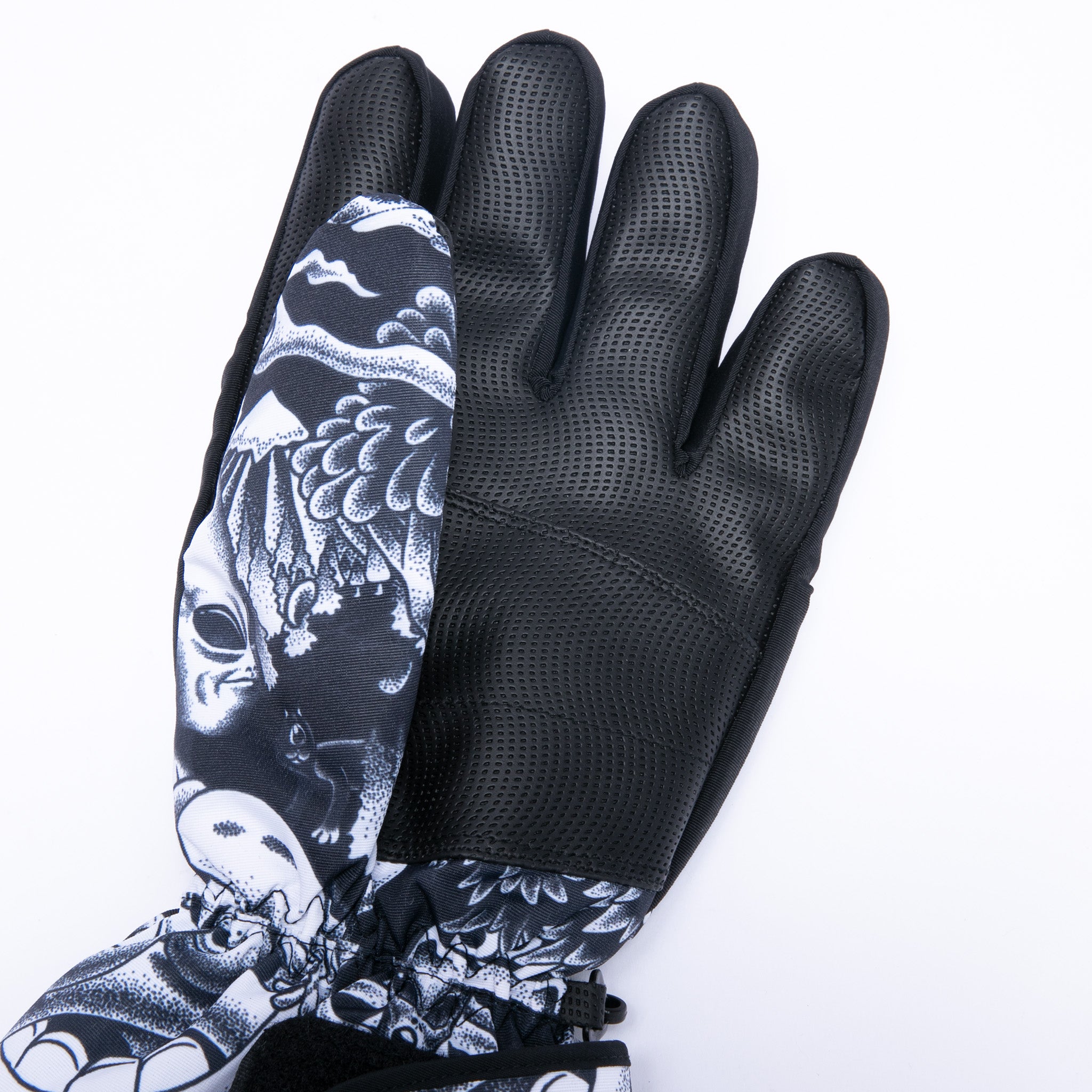 Dark Twisted Fantasy Snow Gloves (Black/White)
