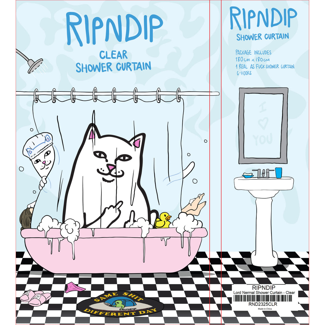 Lord Nermal Shower Curtain (Clear) RIPNDIP