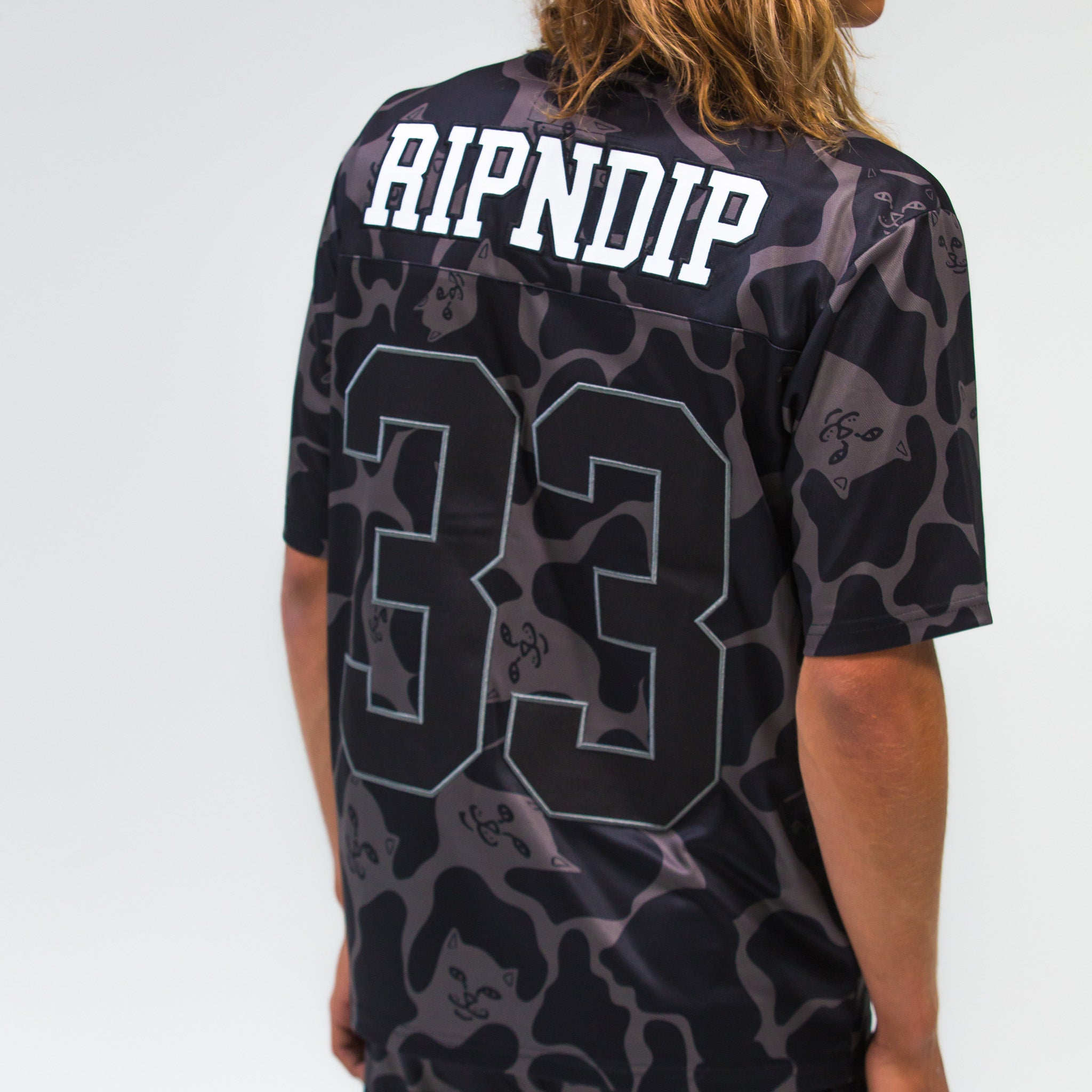 RipNDip Peeking Nermal Football Jersey (Black Camo)