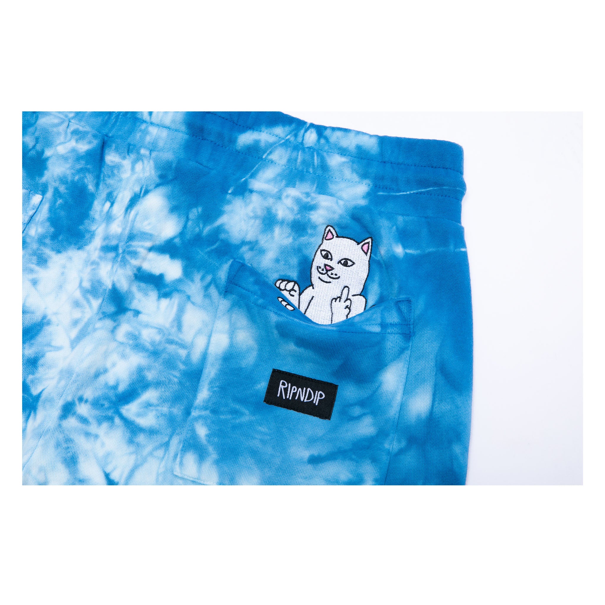 RIPNDIP Ripntail Sweatshorts (Blue Acid Wash)