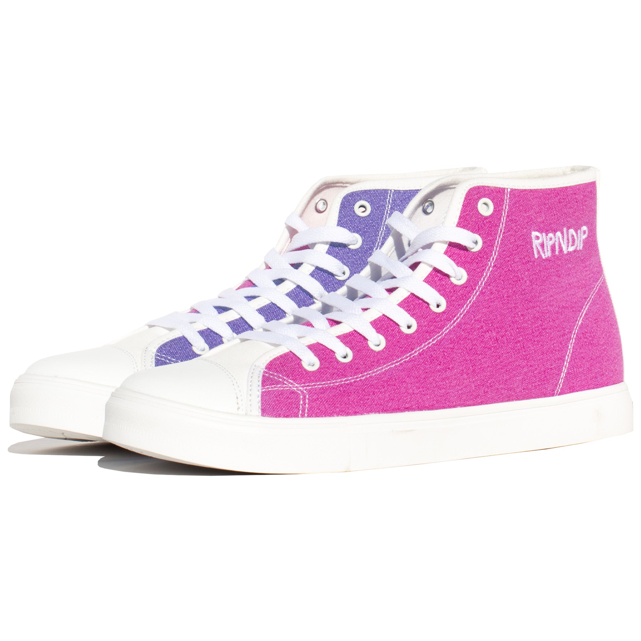 Lord Nermal UV Activated High Tops (Blue/Fuschia) – RIPNDIP display picture 3