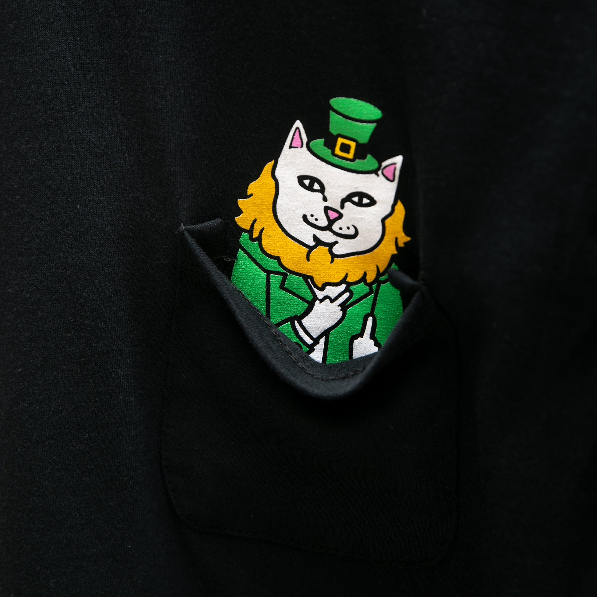 Luck of The Lord Nerm Pocket Tee (Black)