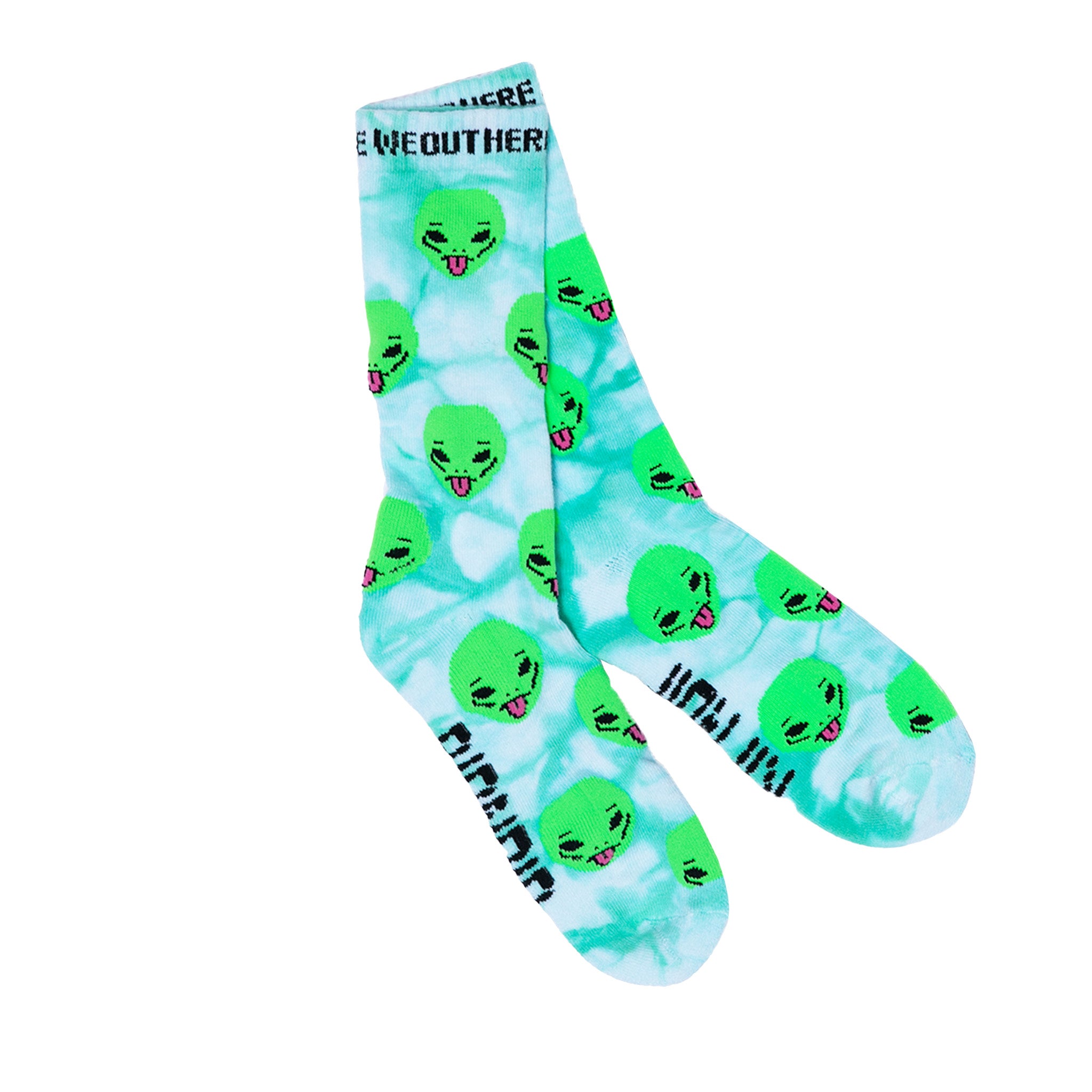 We Out Here Socks (Lime)